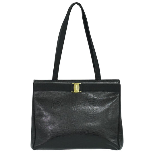 Salvatore Ferragamo ヴァラ ショルダーバッグ ブラック