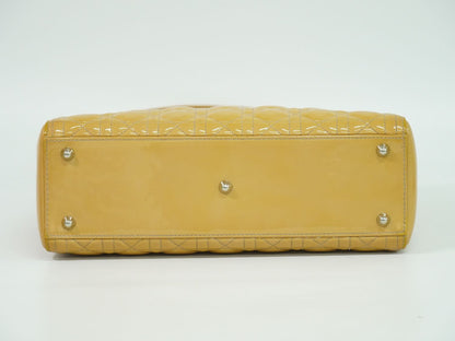 Christian Dior レディディオール カナージュ 2WAY ショルダーバッグ ベージュ