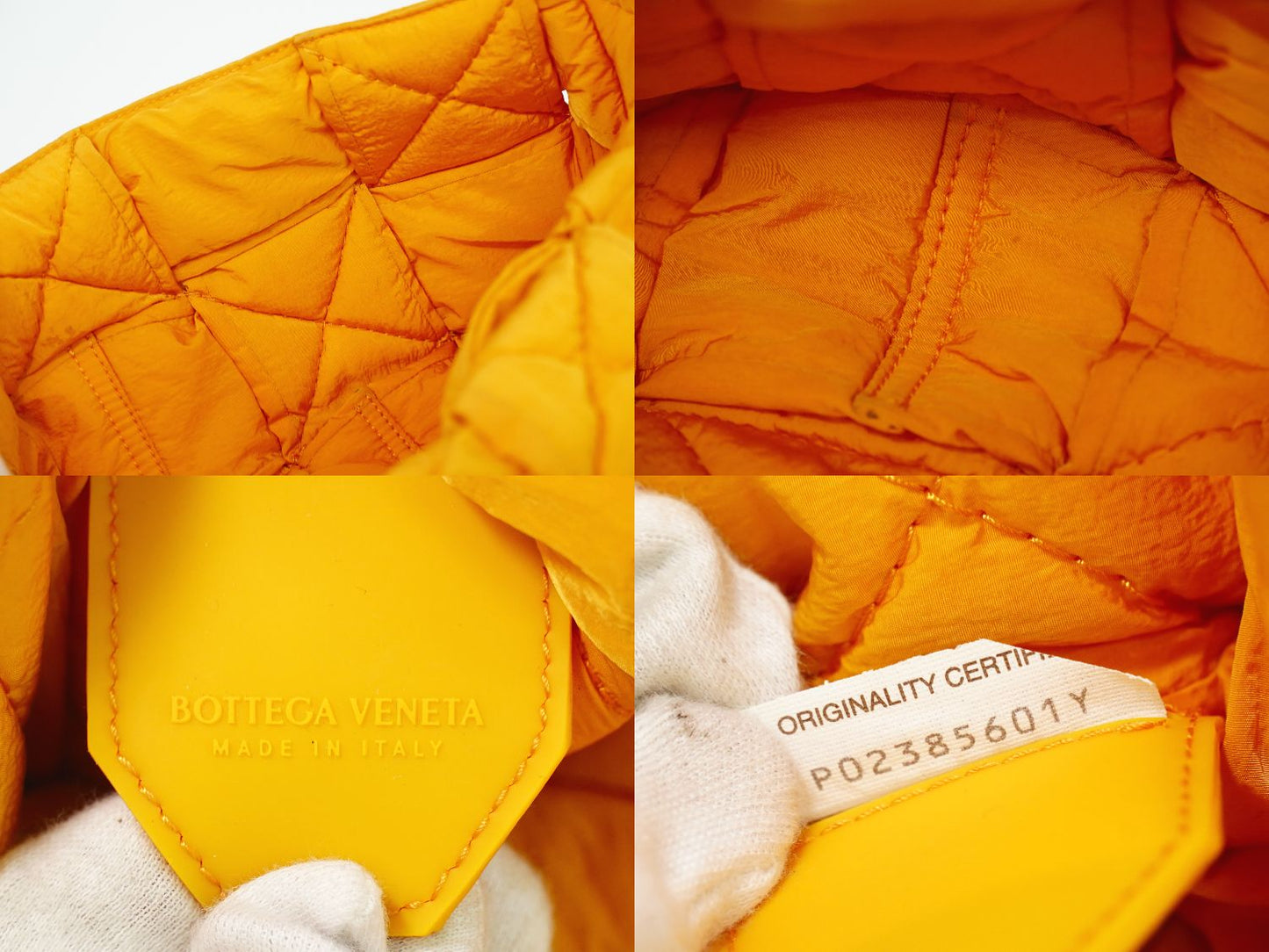 BOTTEGA VENETA パデット テック カセット ショルダーバッグ オレンジ