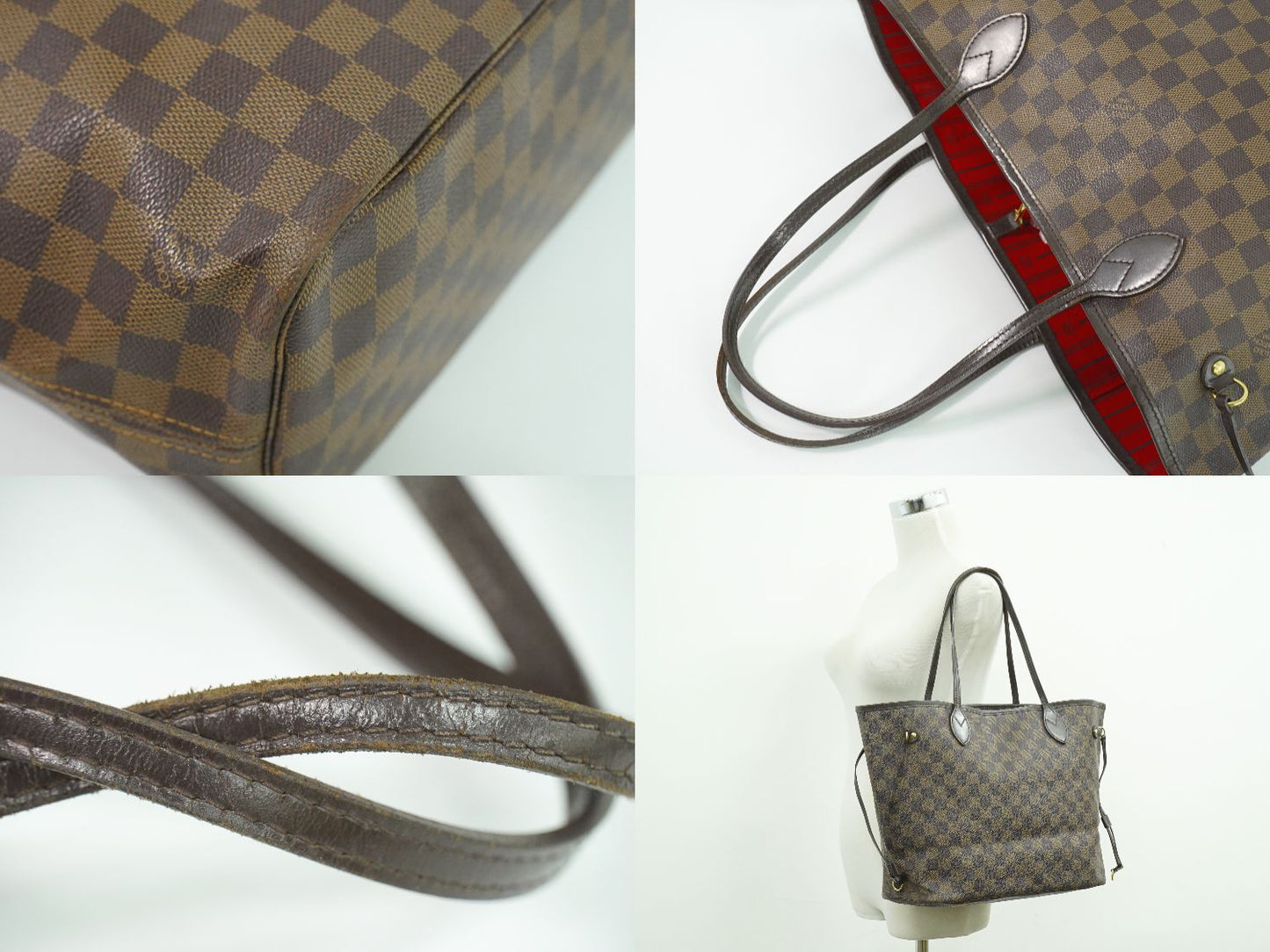 LOUIS VUITTON 旧型 ネヴァーフル MM ダミエ エベヌ トートバッグ N51105