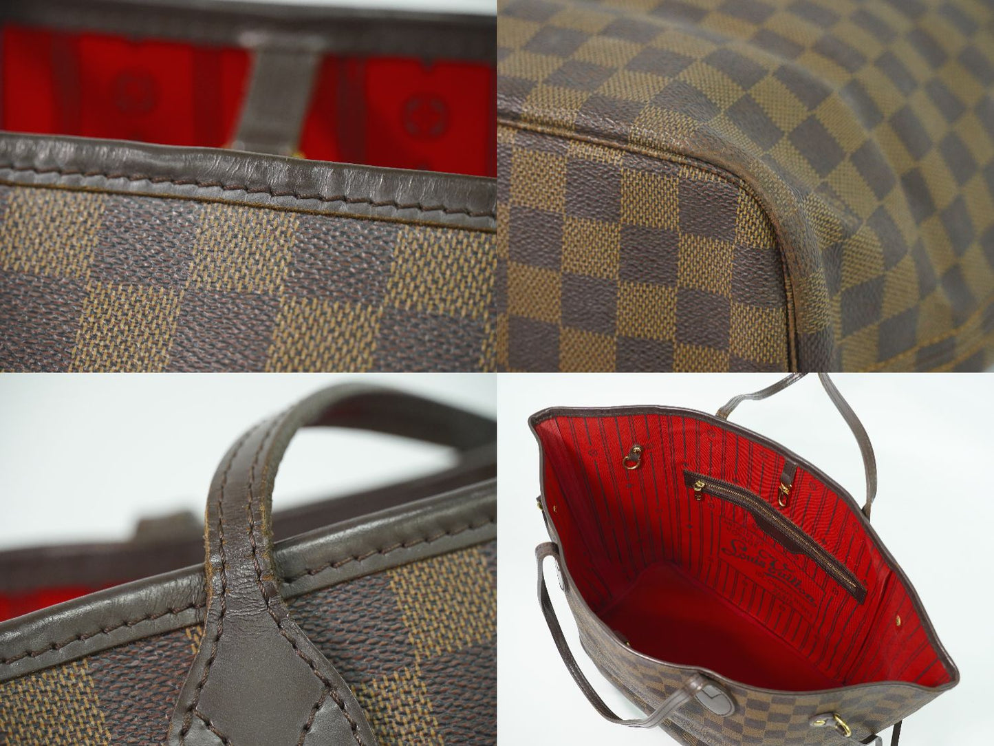 LOUIS VUITTON 旧型 ネヴァーフル MM ダミエ エベヌ トートバッグ N51105
