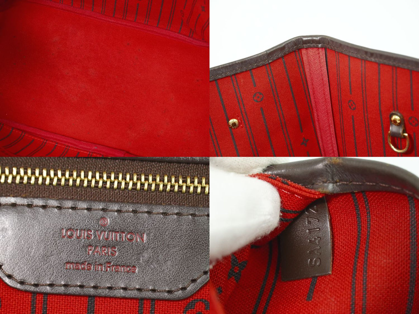 LOUIS VUITTON 旧型 ネヴァーフル MM ダミエ エベヌ トートバッグ N51105