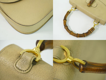 GUCCI バンブー ハンドバッグ ベージュ