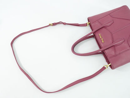 MIU MIU 2WAY ショルダーバッグ ピンク