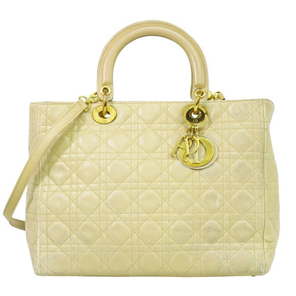 Christian Dior レディディオール 2WAY ショルダーバッグ ベージュ