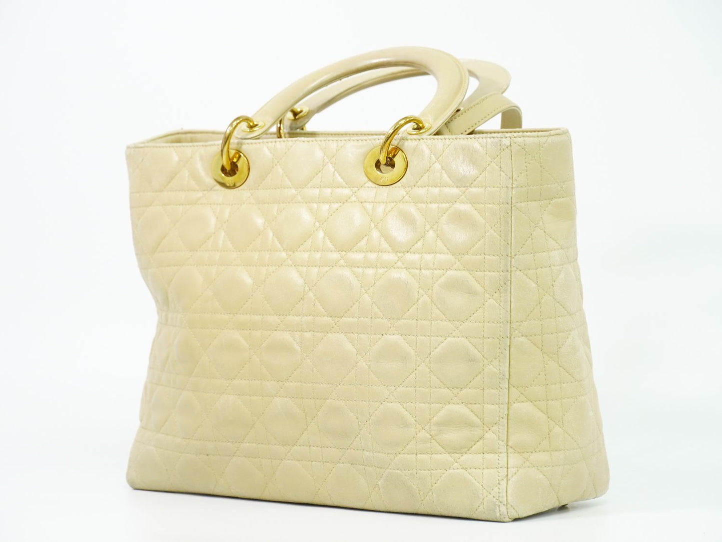 Christian Dior レディディオール 2WAY ショルダーバッグ ベージュ