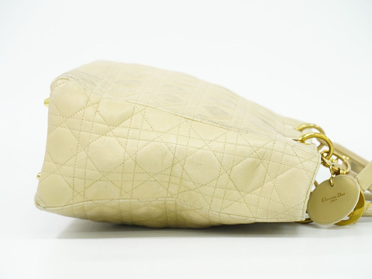 Christian Dior レディディオール 2WAY ショルダーバッグ ベージュ