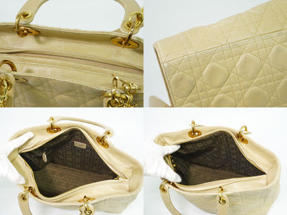 Christian Dior レディディオール 2WAY ショルダーバッグ ベージュ