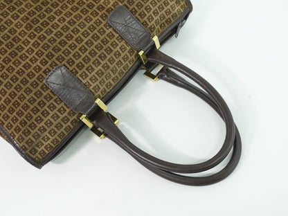 FENDI ズッキーノ ヴィンテージ ハンドバッグ ブラウン