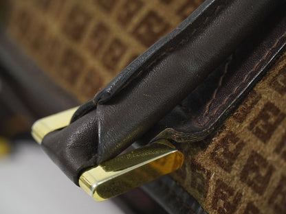FENDI ズッキーノ ヴィンテージ ハンドバッグ ブラウン