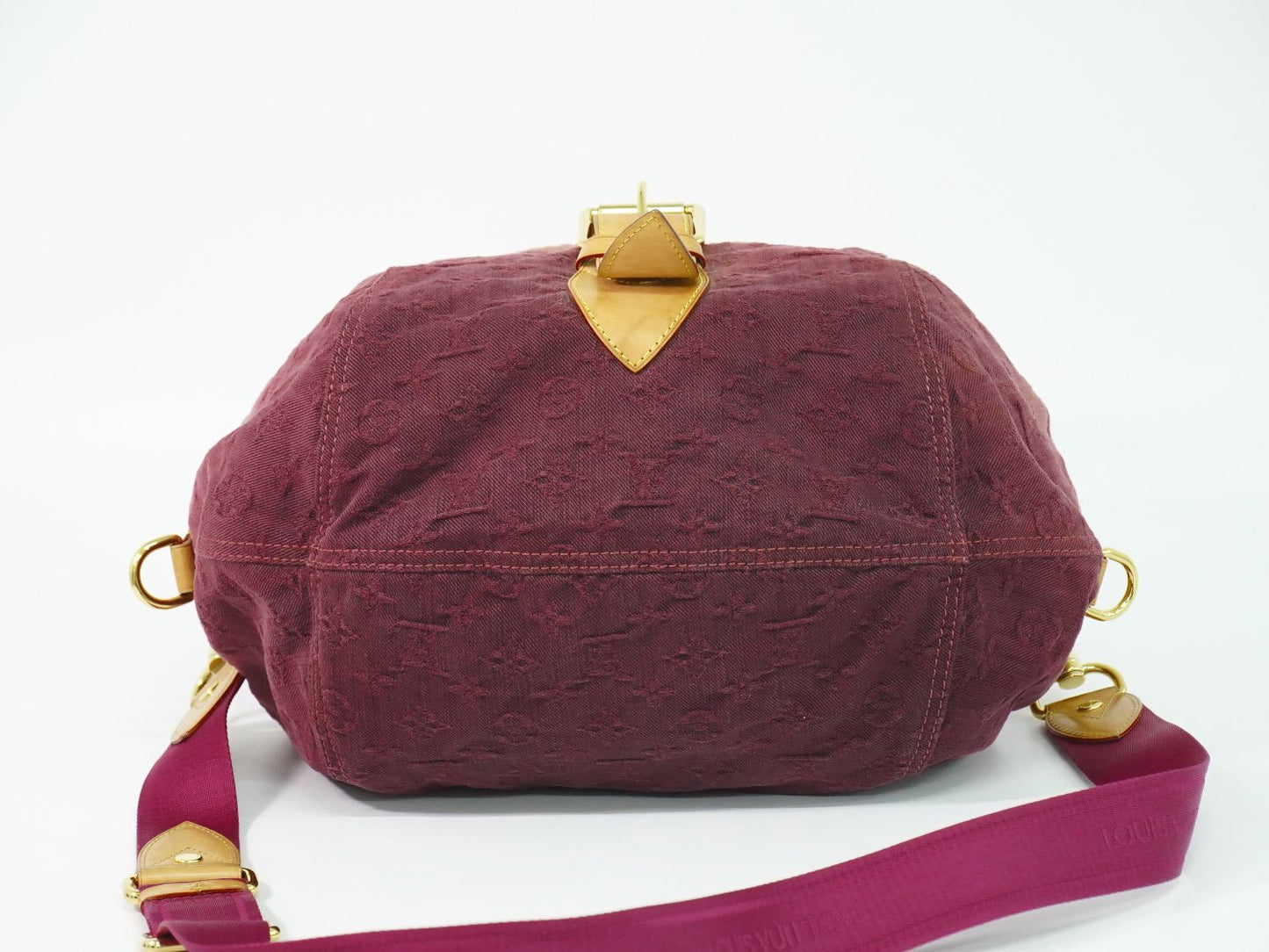 LOUIS VUITTON サンシャイン モノグラム デニム ショルダーバッグ ローズ M40413