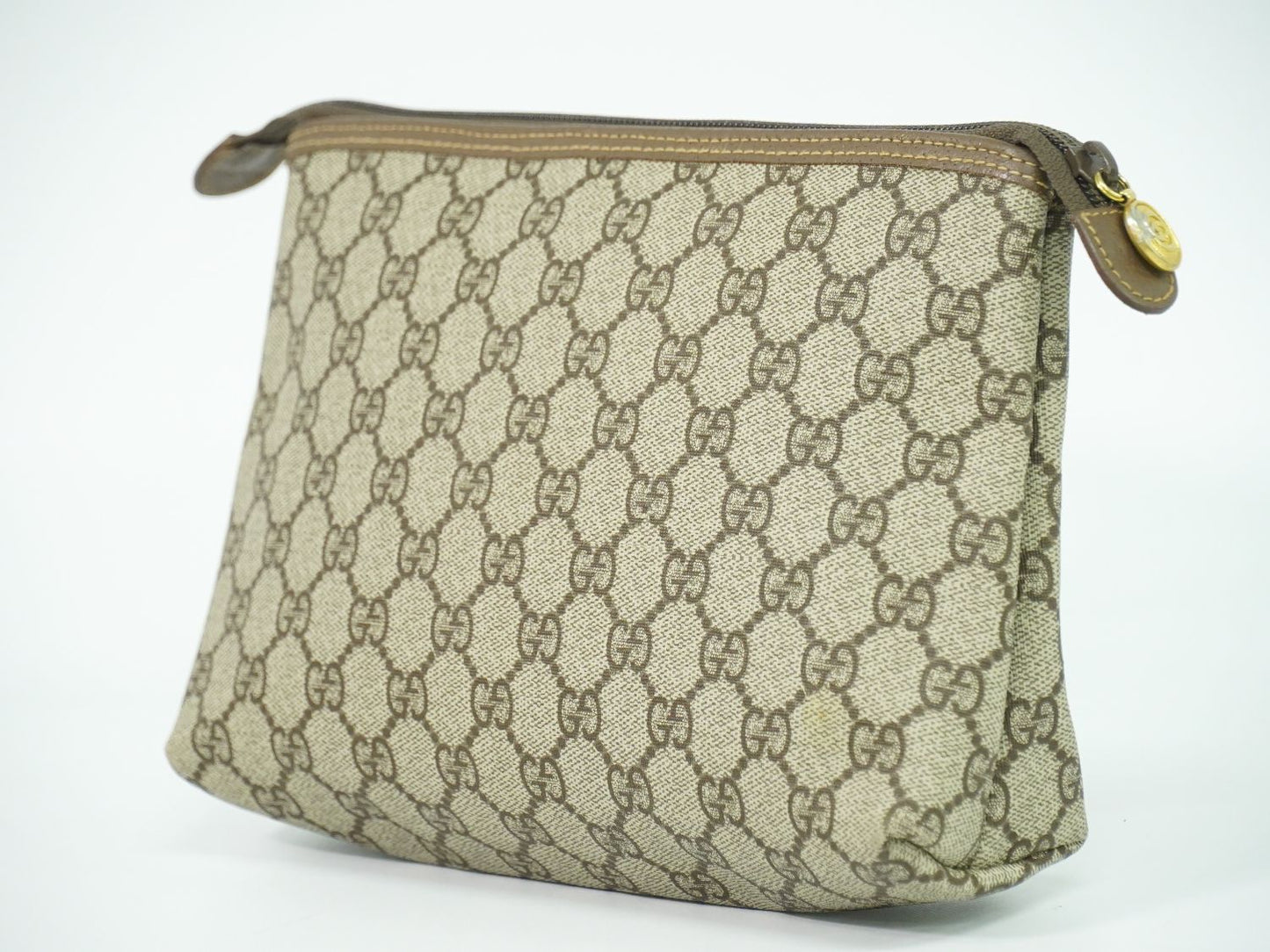 GUCCI GGスプリーム ポーチ ベージュ