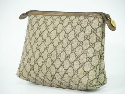 GUCCI GGスプリーム ポーチ ベージュ