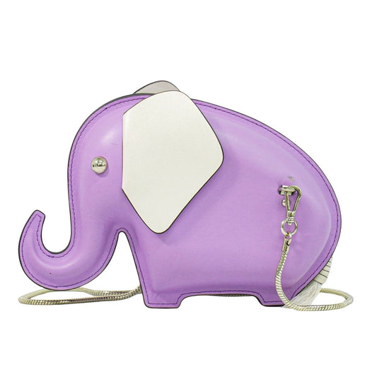kate spade タイニー エレファント ショルダーバッグ パープル ホワイト