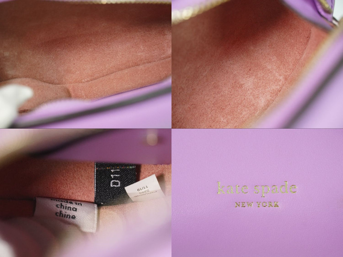 kate spade タイニー エレファント ショルダーバッグ パープル ホワイト