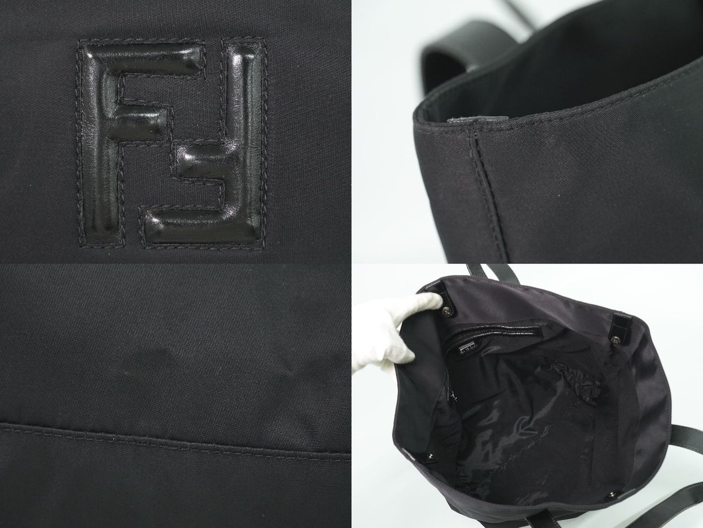 FENDI ロゴ トートバッグ ブラック