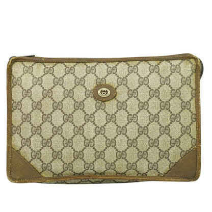 GUCCI オールドグッチ GGスプリーム クラッチバッグ ベージュ