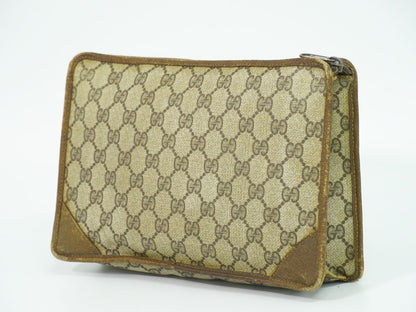 GUCCI オールドグッチ GGスプリーム クラッチバッグ ベージュ