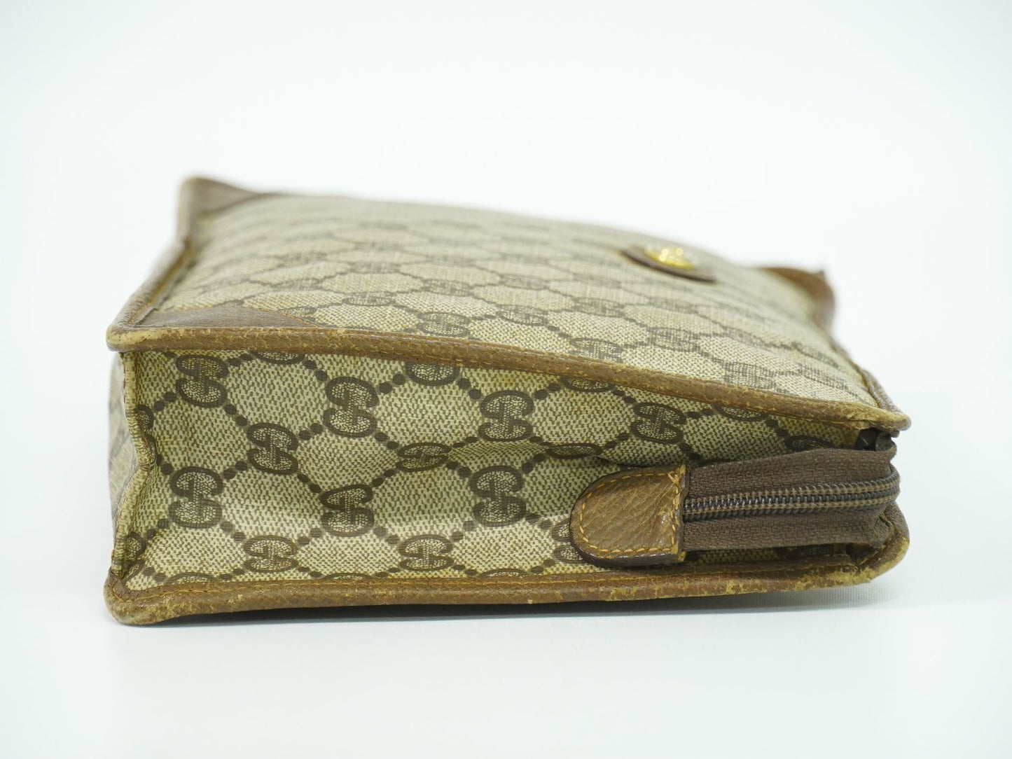 GUCCI オールドグッチ GGスプリーム クラッチバッグ ベージュ
