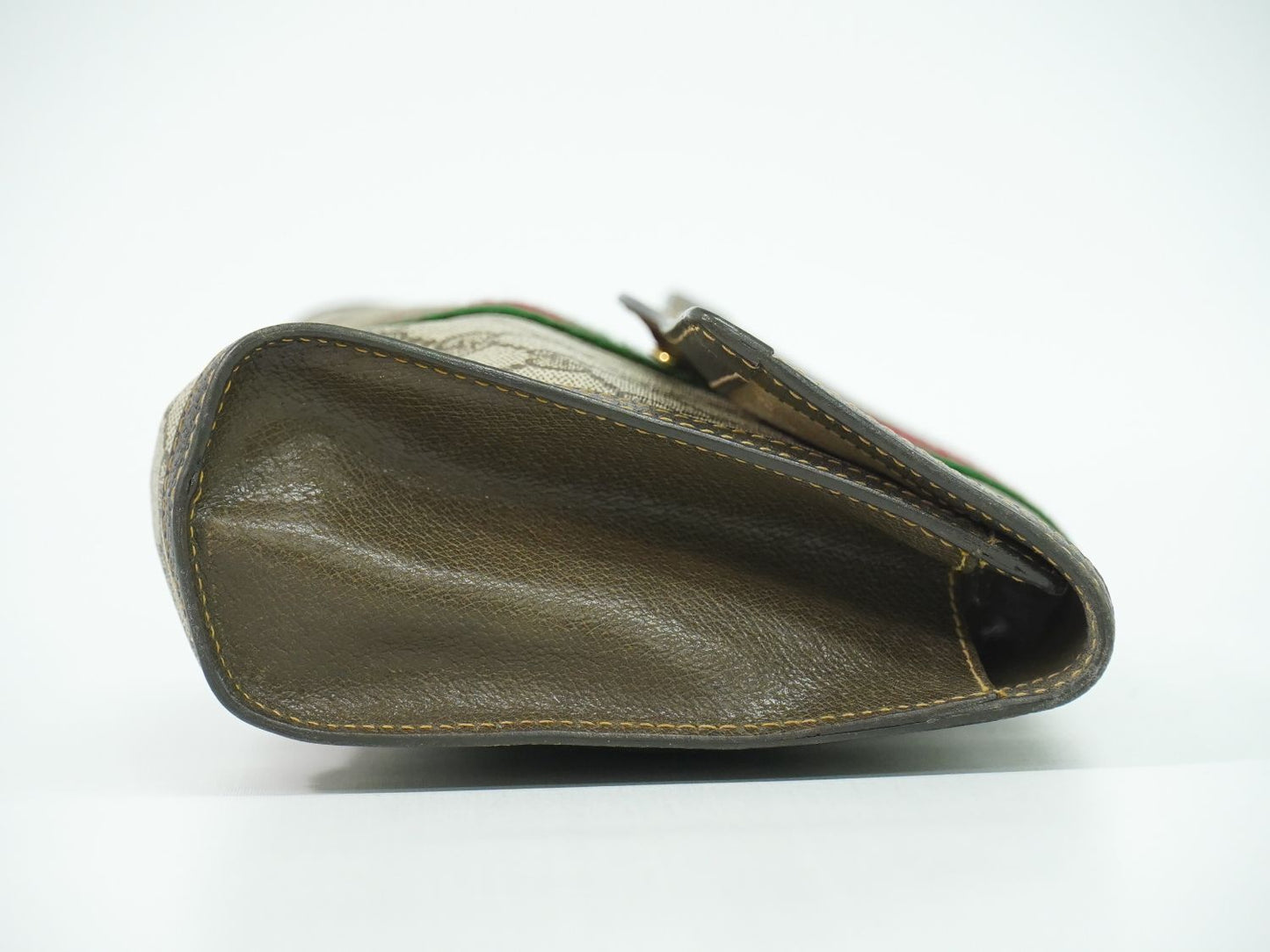 GUCCI オールドグッチ シェリーライン GGスプリーム クラッチバッグ ベージュ