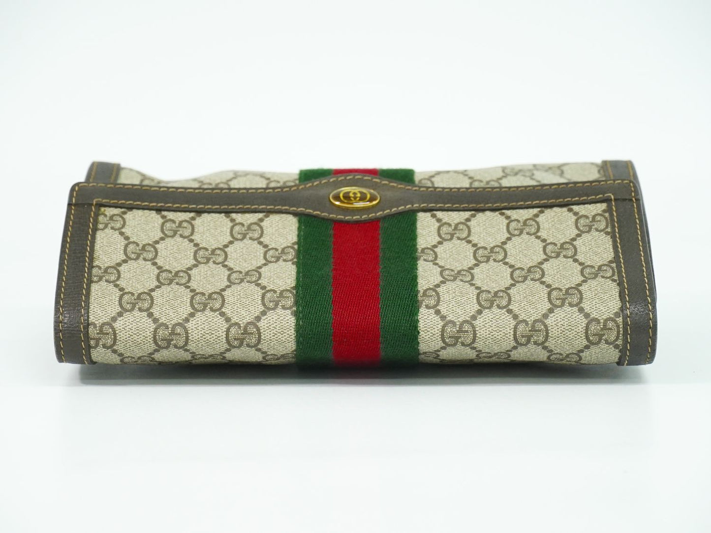 GUCCI オールドグッチ シェリーライン GGスプリーム クラッチバッグ ベージュ