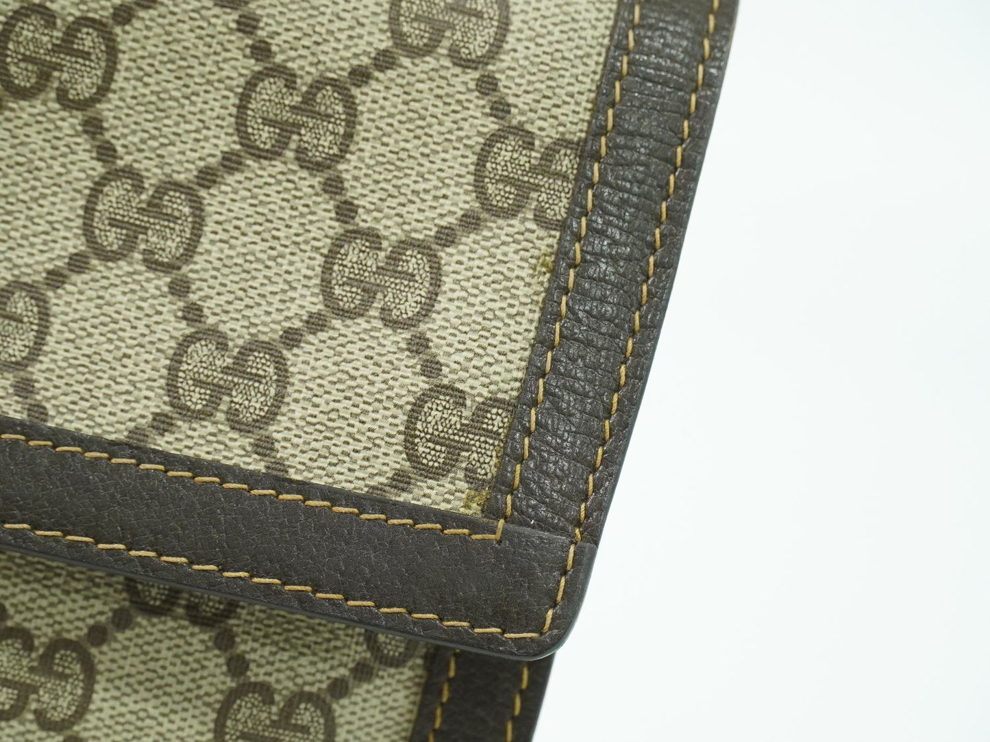 GUCCI オールドグッチ シェリーライン GGスプリーム クラッチバッグ ベージュ