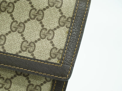 GUCCI オールドグッチ シェリーライン GGスプリーム クラッチバッグ ベージュ