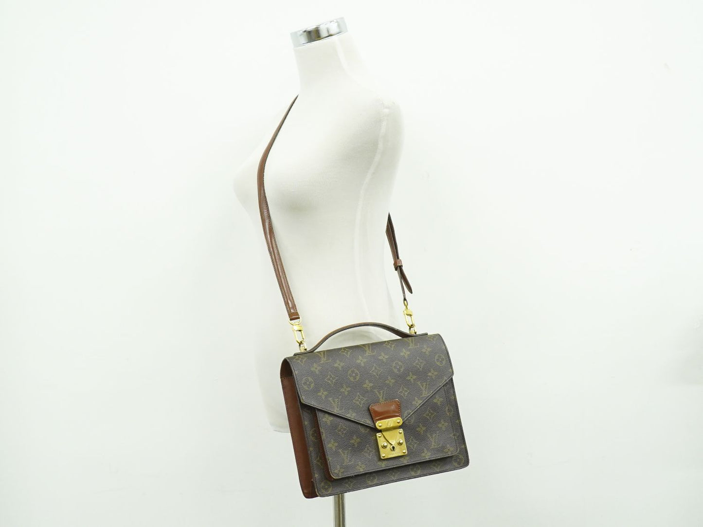 LOUIS VUITTON モンソー モノグラム 2WAY ショルダーバッグ M51185