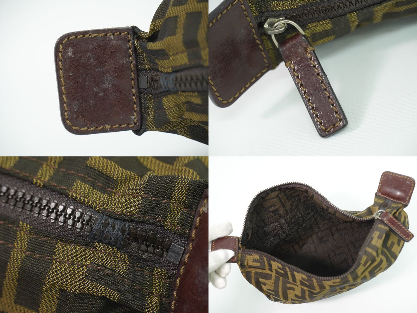 FENDI ズッカ ポーチ ブラウン