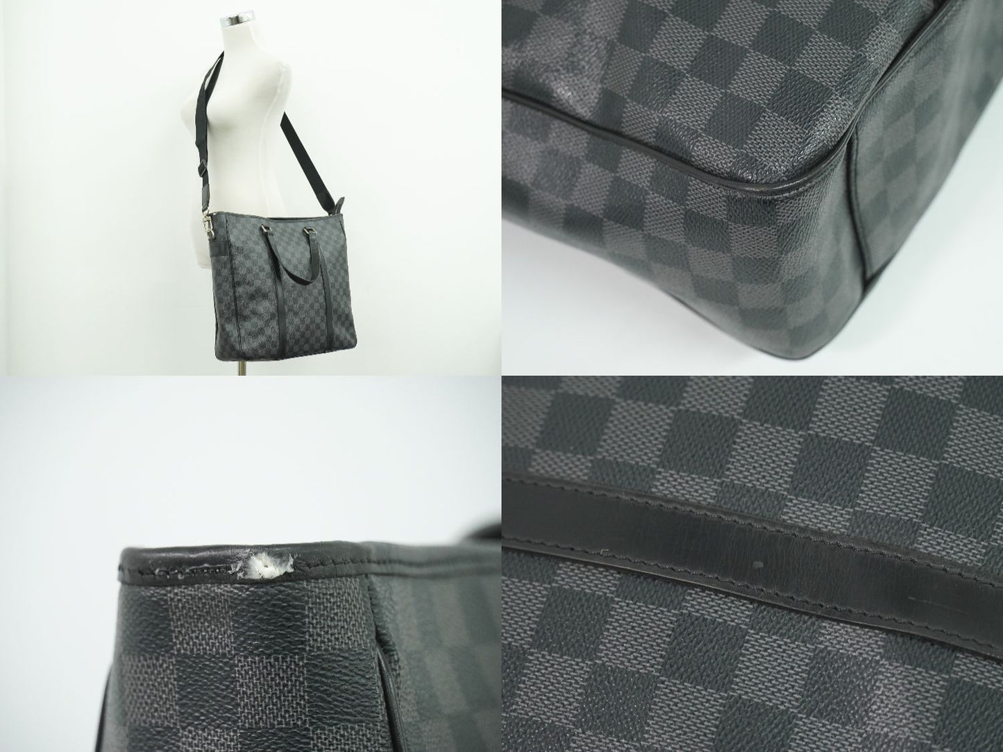 LOUIS VUITTON タダオ ダミエ グラフィット 2WAY ビジネスバッグ N51192