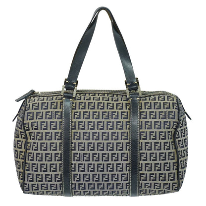 FENDI ズッキーノ ミニ ボストンバッグ ネイビー