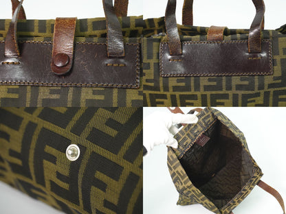 FENDI ズッカ トートバッグ ブラウン