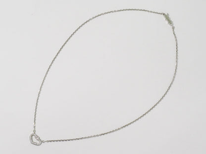 Cartier C ハート ダイヤモンド 750 WG ネックレス