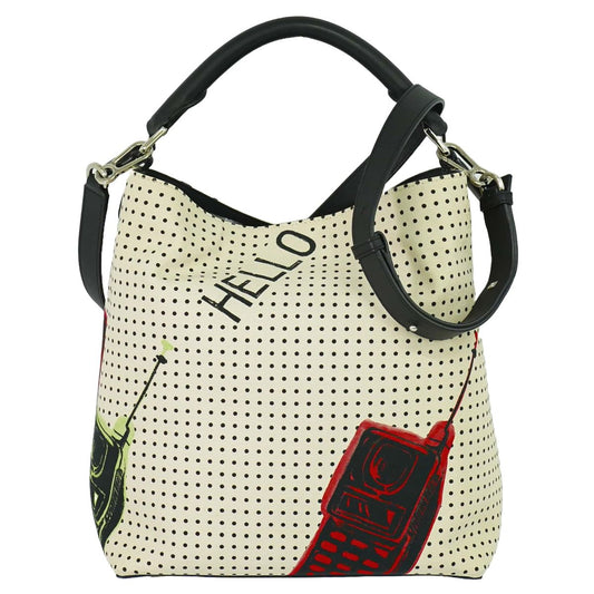 FENDI T バケット 2WAY ショルダーバッグ アイボリー オフホワイト