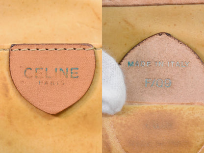 CELINE マカダム ショルダーバッグ ベージュ
