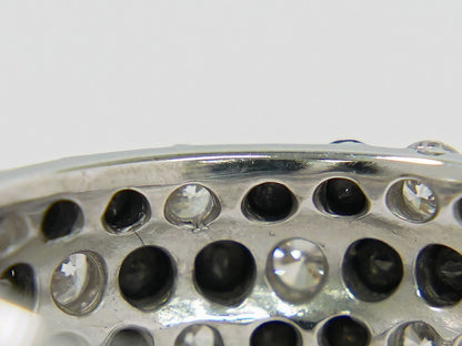 ブラックダイヤモンド ダイヤモンド 2.00ct K18 WG リング 13号 ブラック