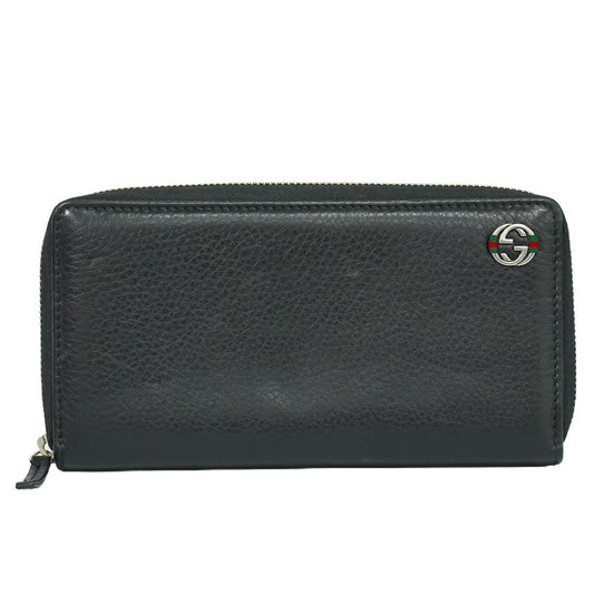 GUCCI インターロッキングG 長財布 ブラック 308796