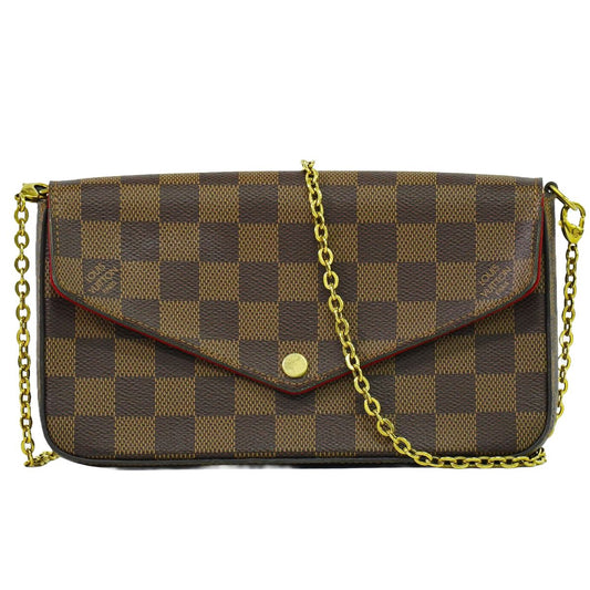 LOUIS VUITTON ポシェット フェリシー ダミエ エベヌ ショルダーバッグ N63032