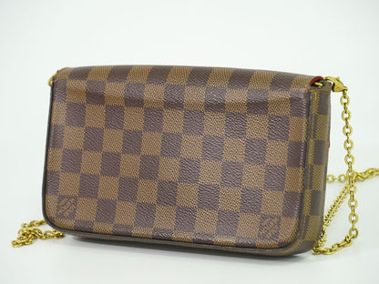 LOUIS VUITTON ポシェット フェリシー ダミエ エベヌ ショルダーバッグ N63032