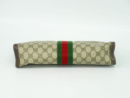 GUCCI PARFUMS シェリーライン GGスプリーム クラッチバッグ ベージュ ブラウン