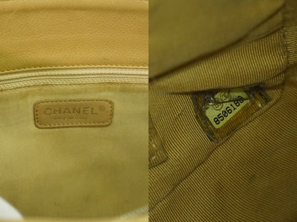 CHANEL ココマーク マトラッセ GST トートバッグ ベージュ