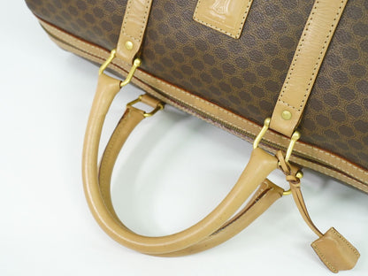 CELINE マカダム ボストンバッグ ブラウン