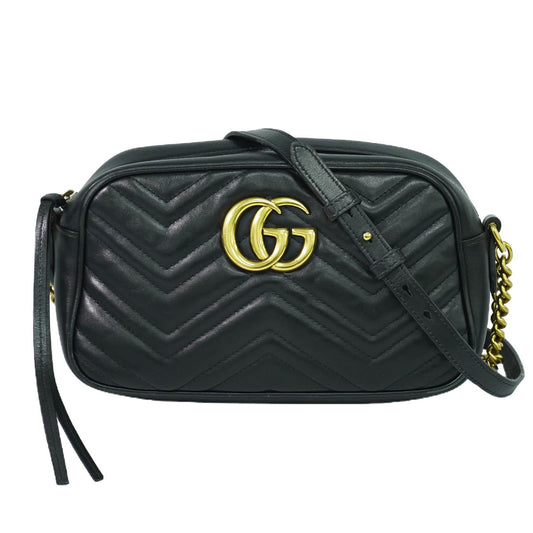 GUCCI GGマーモント ショルダーバッグ ブラック 447632