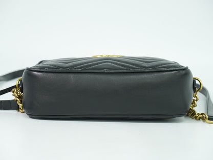 GUCCI GGマーモント ショルダーバッグ ブラック 447632