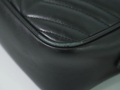 GUCCI GGマーモント ショルダーバッグ ブラック 447632
