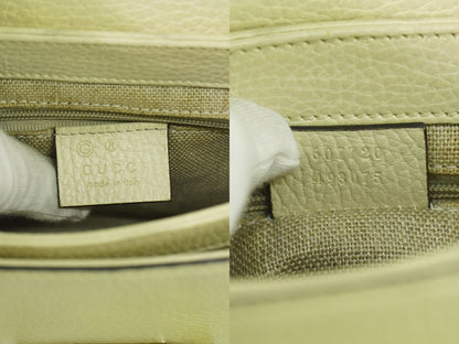 GUCCI インターロッキングG ショルダーバッグ クリーム 607720