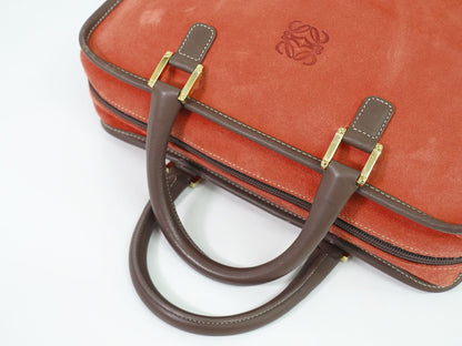 LOEWE アマソナ 32 アナグラム ハンドバッグ レッド系