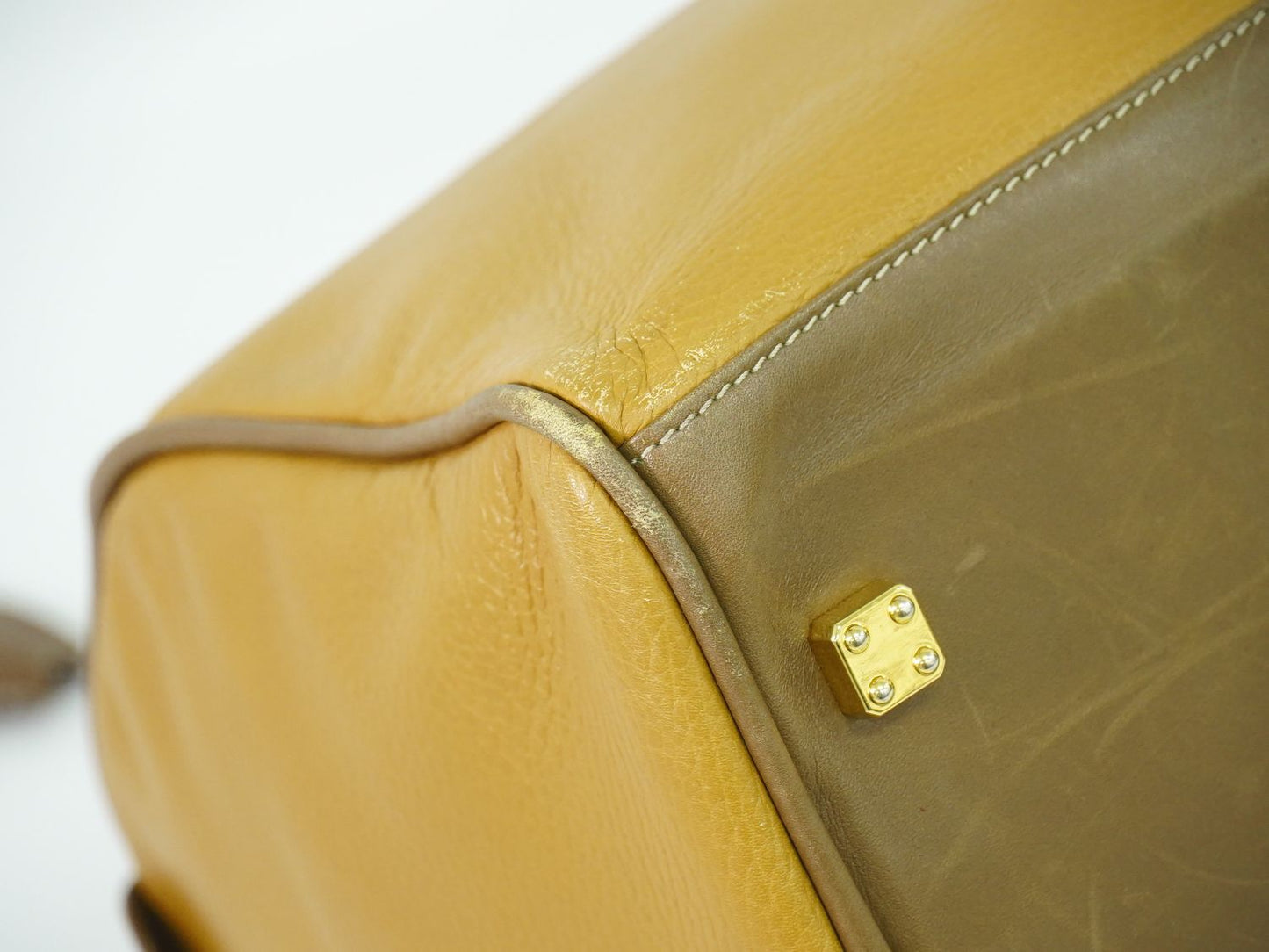 LOEWE アナグラム ボストンバッグ ベージュ