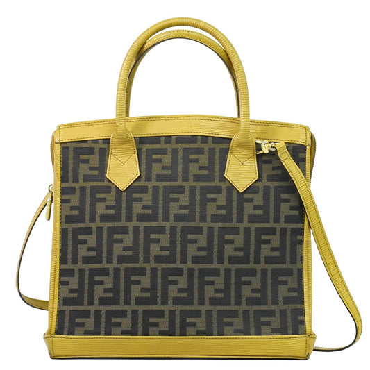 FENDI ズッカ 2WAY ショルダーバッグ ブラウン