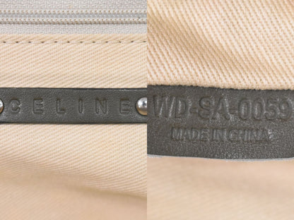 CELINE パイソン レザー ショルダーバッグ グレージュ